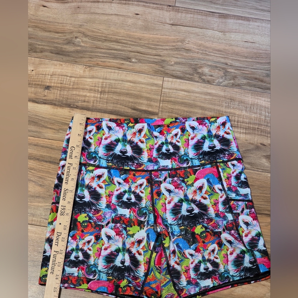 Constantly Varied Gear High Waist Colorful Raccoon Shorts - Picture 8 of 11